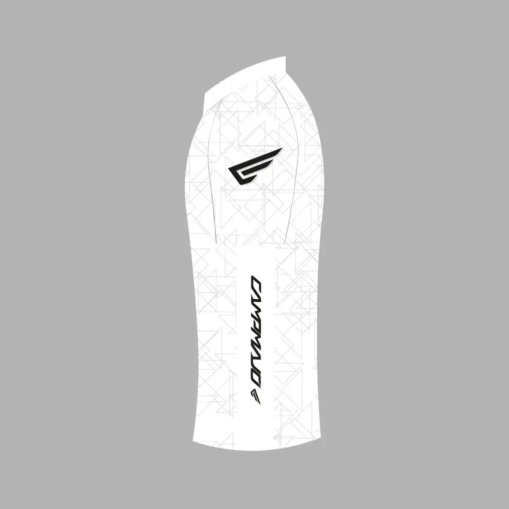 Campmajó white cycling jersey - left.webp