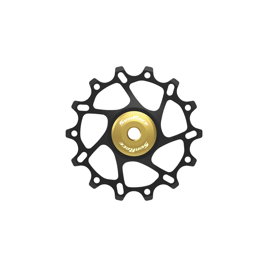 SunRace CNC 14T pulley wheel with sealed bearing