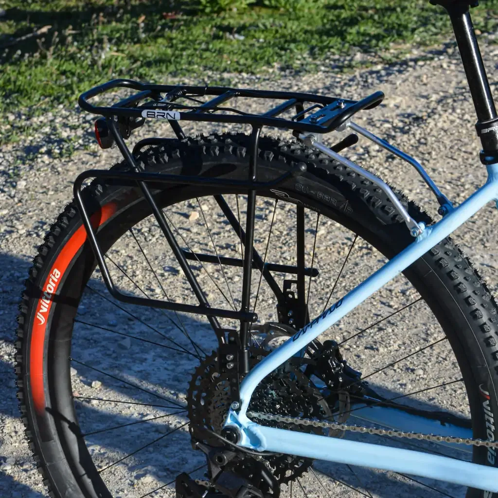 Hard tail tandem rear rack